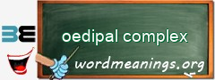 WordMeaning blackboard for oedipal complex